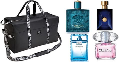 macys versace bag and cologne